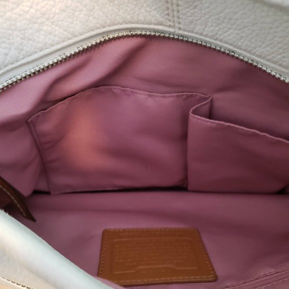 Coach white leather shoulderbag - Picture 4 of 5